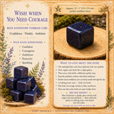 Blue Sandstone Tumbled Cube