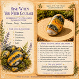 Bumblebee Yellow Jasper Tumbled Stone