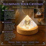 Crystal Mood Light (Clear Quartz Medium Pyramid)