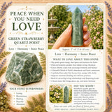 Green Strawberry Quartz Point