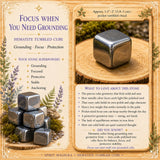 Hematite Tumbled Cube