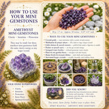 Amethyst Mini Gemstones (50 Gram / 1.7oz. Lot)