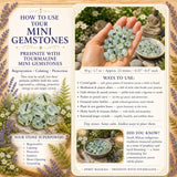 Prehnite With Tourmaline Mini Gemstones (50 Gram / 1.7oz. Lot)