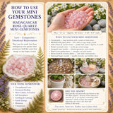 Madagascar Rose Quartz Mini Gemstones (50 Gram / 1.7oz. Lot)