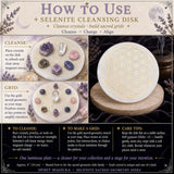 Selenite Flower Of Life Cleansing Disk
