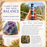 Rainbow Fluorite Point