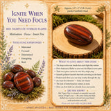 Red Tigers Eye Tumbled Ellipse