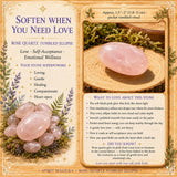 Rose Quartz Tumbled Ellipse