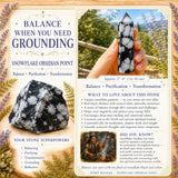 Snowflake Obsidian Point