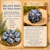 Snowflake Obsidian Rough Natural Stone