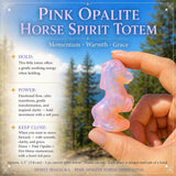 Crystal Animal Spirit Totems: Pink Opalite Horse