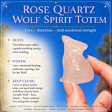 Crystal Animal Spirit Totems: Rose Quartz Wolf