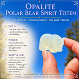 Crystal Animal Spirit Totems: Opalite Polar Bear