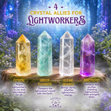 4 Crystal Sparkle Lightwork Manifestation Set