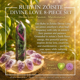 Rubin in Zoisit Divine Love 8-teiliges Set