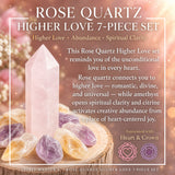 Rosenquarz Higher Love 7-teiliges Set
