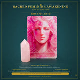 🌙 Sacred Feminine Awakening Oracle Deck, 13 Crystal Altar Set & Course