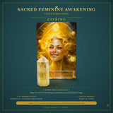 🌙 Sacred Feminine Awakening Oracle Deck, 13 Crystal Altar Set & Course
