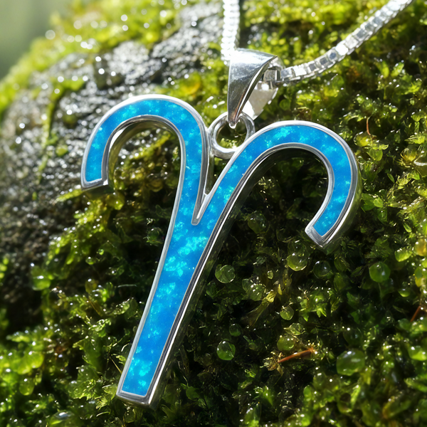 Aries Opal Zodiac Necklace – March 21 to April 19
