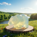 Opalite Peace Bear & Palmstone Set