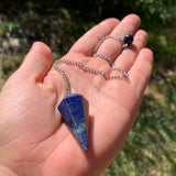 Lapis Lazuli Crystal Pendulum