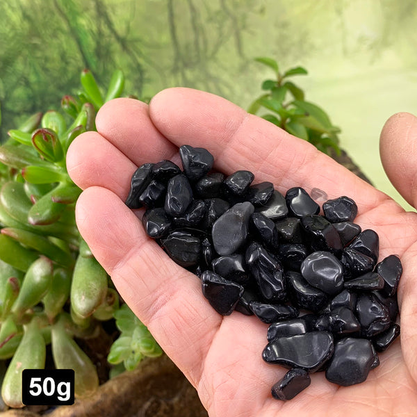 Obsidian Mini Gemstones  (50 Gram / 1.7oz Lot)