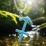 Sagittarius Opal Zodiac Necklace – November 22 to December 21