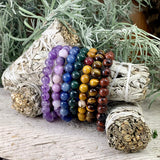 50% Off 7-Piece Mala Bead Bracelet Chakra Set