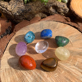 7 Chakra Tumbled Crystals Set PLUS Bonus Crystal+ Pouch