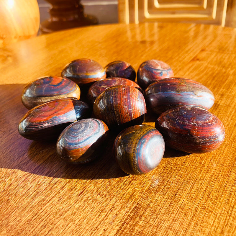 Red Tigers Eye Tumbled Ellipse