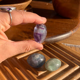 Multicolor Fluorite Tumbled Ellipse