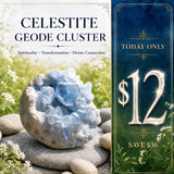 $12 TODAY ONLY 75% SAVING - Celestite Geode Cluster - Save