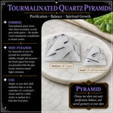 Tourmalinated Quartz Pyramids