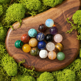 18 Sphere Pocket Crystal Set + Velvet Pouch Set