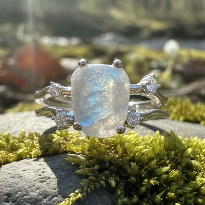 Moonstone & Silver Ring