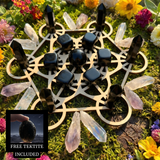 28 Piece Obsidian Protection Grid PLUS BONUS FREE TEKTITE