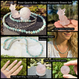 Rose Quartz Fox – Heart Harmony Power Set