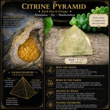 Citrine Pyramid - Small