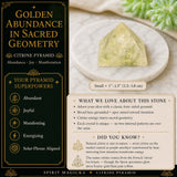 Citrine Pyramid - Small