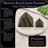 Dragon's Blood Jasper Pyramids