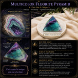 Multicolor Fluorite Pyramid - Small