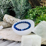 Mala Lapis Lazuli Bracelet With Velvet Pouch