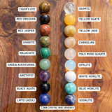 18 Sphere Pocket Crystal Set + Velvet Pouch Set