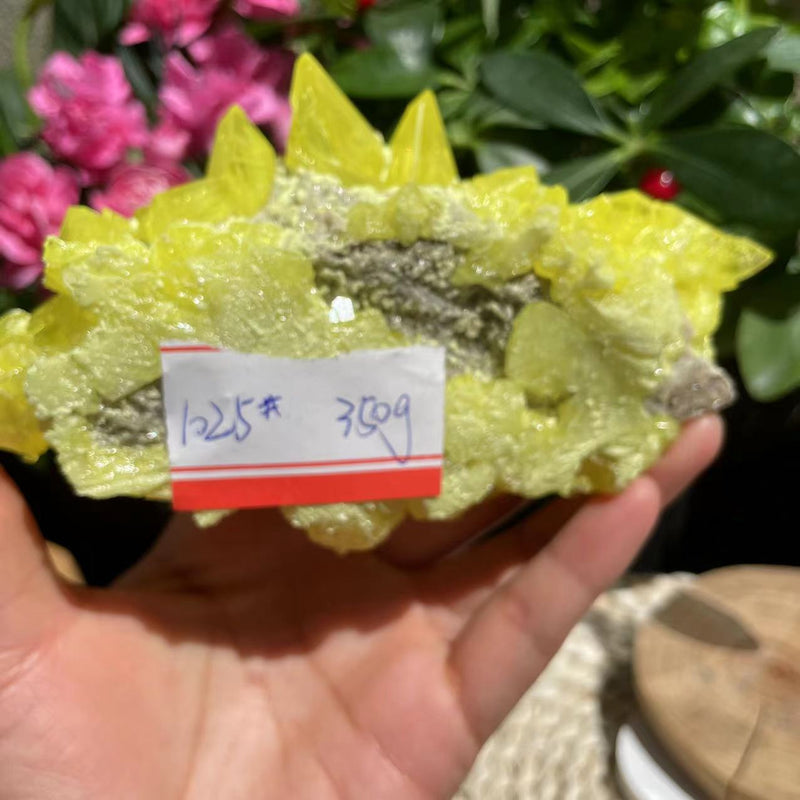 Natural Sulphur Crystal (350grams)  (Item #1025)