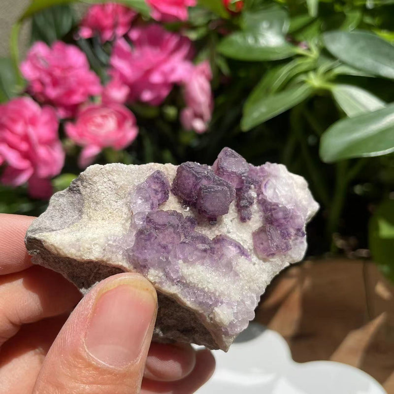 Natural Purple Fluorite Cluster (60grams)  (Item #1029)