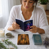 🌙 Sacred Feminine Awakening Oracle Deck, 13 Crystal Altar Set & Course