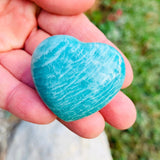 READY Amazonite Heart - palmstone