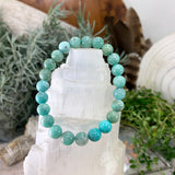 Mala Amazonite Bracelet With Velvet Pouch