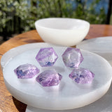 Amethyst Sacred Geometry Faceted Crystal