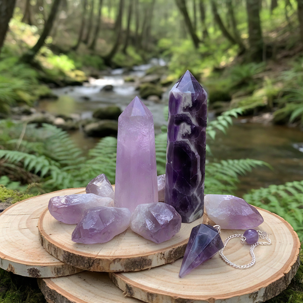 9-Piece Amethyst Clarity & Intuition Set - Black Friday Sale 70% Off